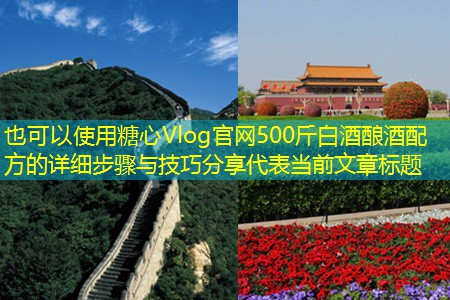 500斤白酒酿酒配方的详细步骤与技巧分享